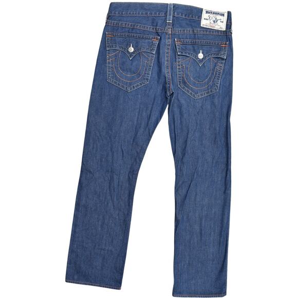 True Religion Men's Straight Jeans Blue 36x34 Straight Made in USA - Picture 1 of 9